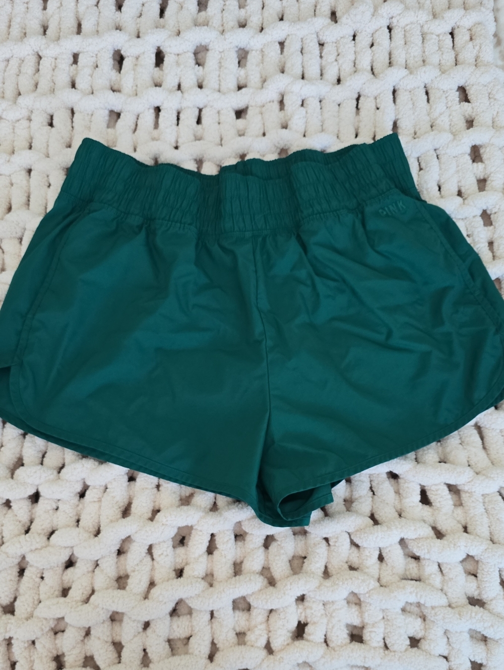 PINK Victoria's Secret Teal Green Athletic Shorts